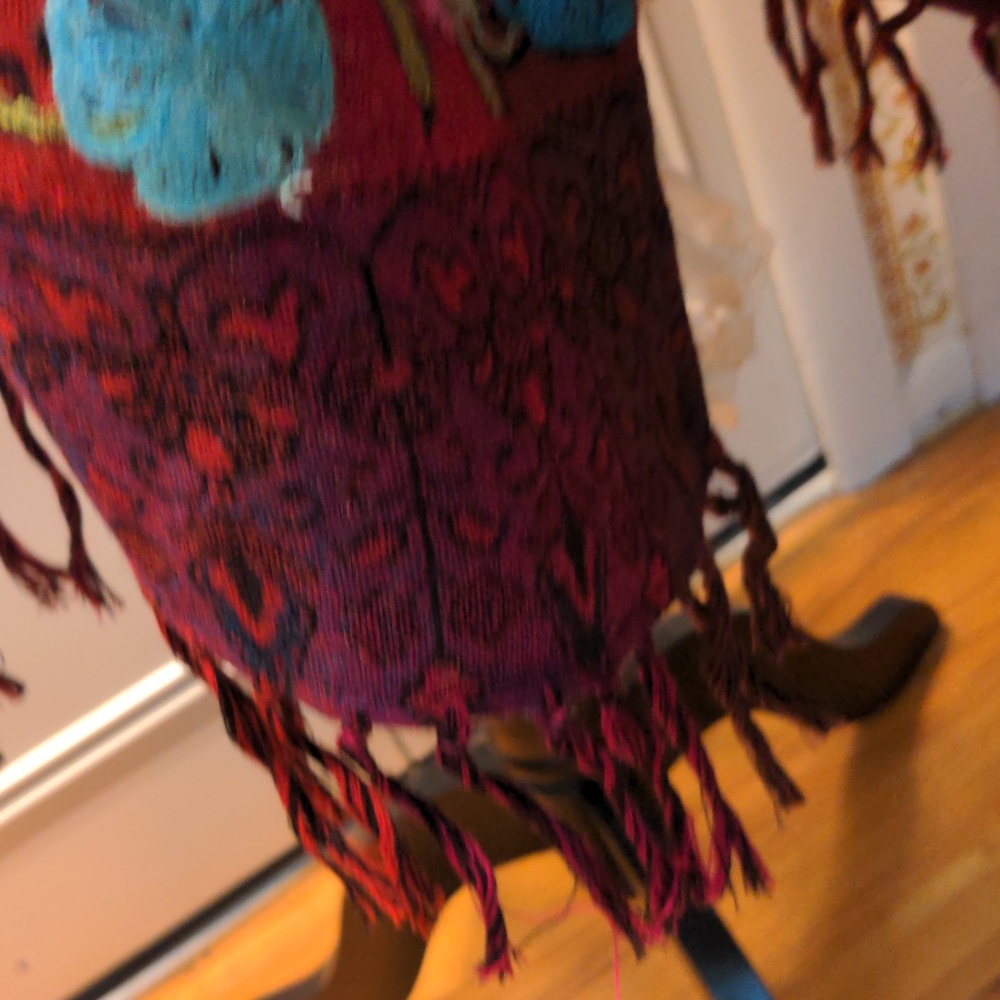 Soft Surroundings Size M Multicolor Topper Fringe… - image 3